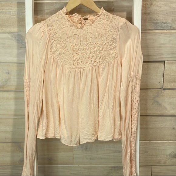 Free People NWOT boho long sleeve blouse - Picture 3 of 6